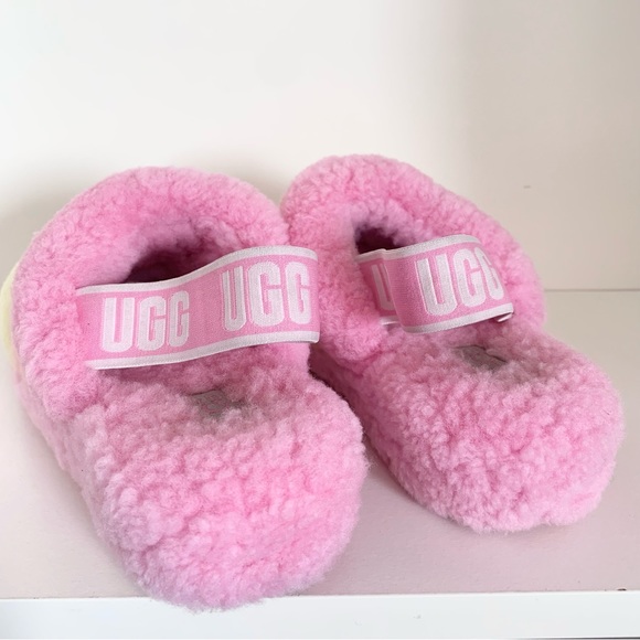 Ugg shearling pastel pink popsicle slides - Picture 5 of 16